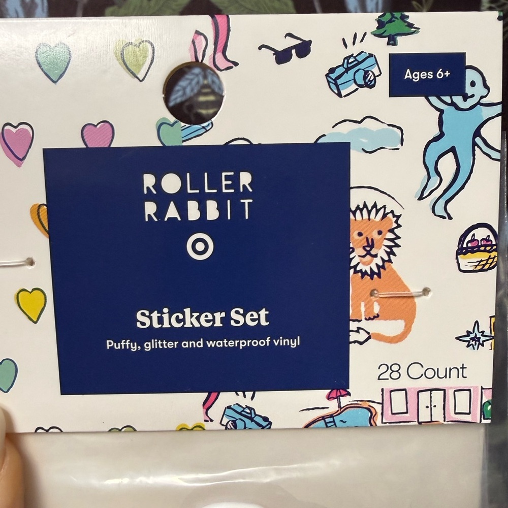 Roller Rabbit x Target NWT Colorful Vinyl Sticker Set